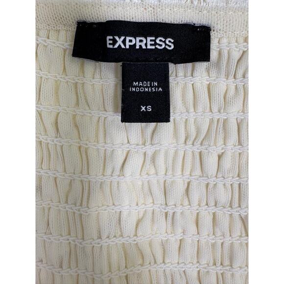 Vintage Express Y2K 90’s Babydoll Lace Sleeveless Tank Top Ivory Size XS - Picture 3 of 16